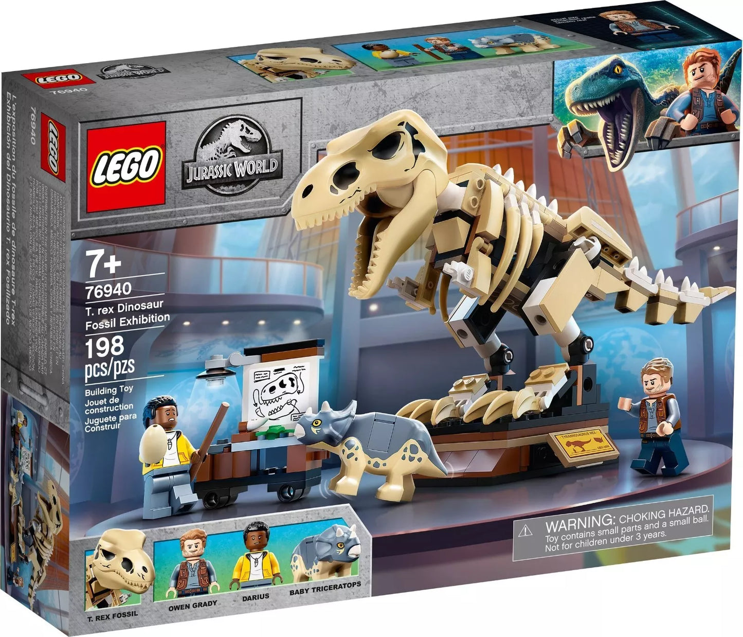 Lego Jurassic World 76940 La mostra del fossile di dinosauro T. Rex
