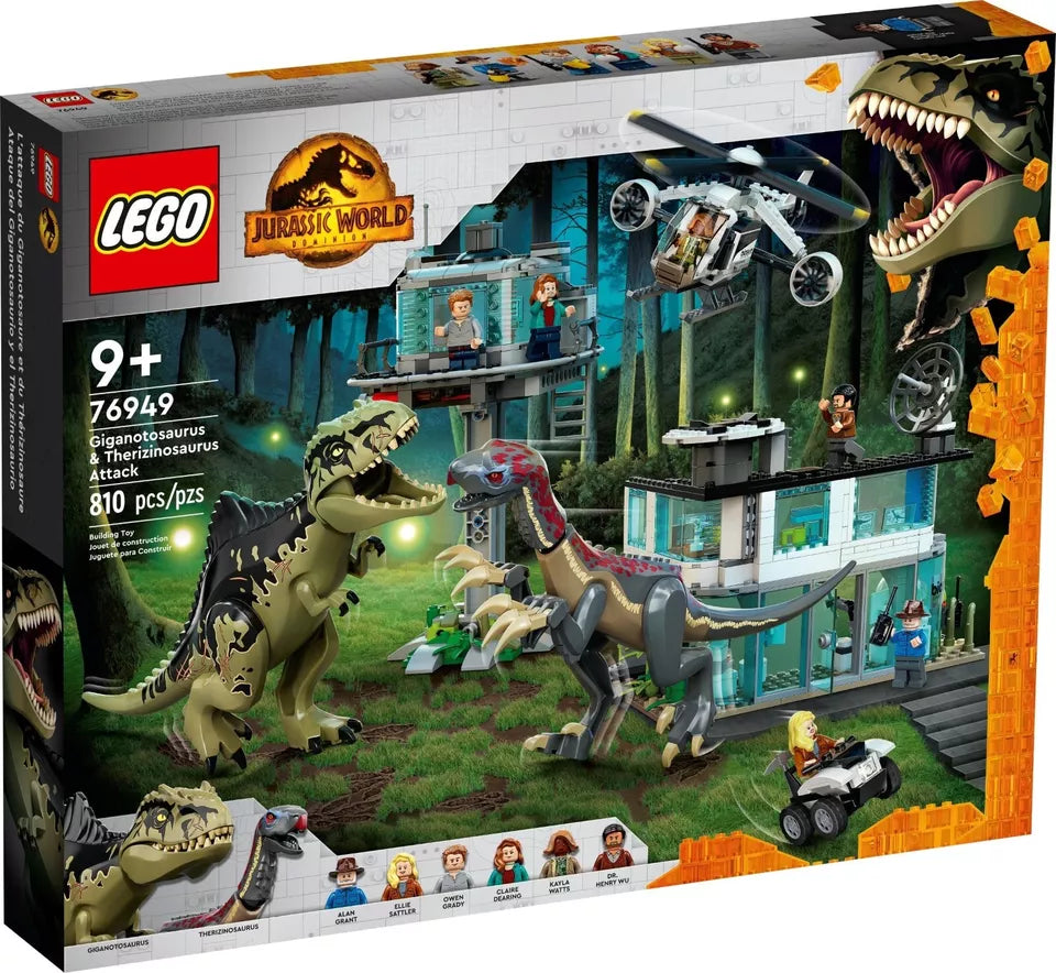Lego Jurassic World 76949 L’attacco del Giganotosauro e del Terizinosauro