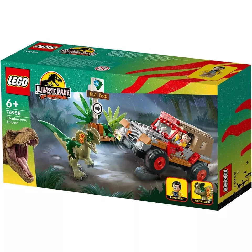 Lego Jurassic Park 76958 L’agguato del Dilofosauro Nuovo 30° Anniversario